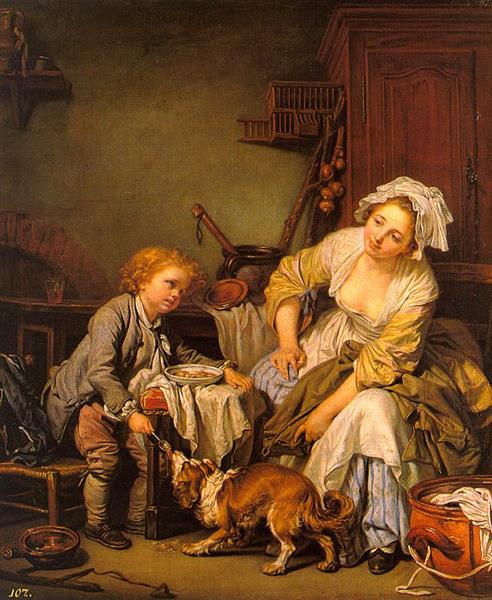 The Spoiled Child, c.1765 - 让-巴蒂斯·热鲁兹