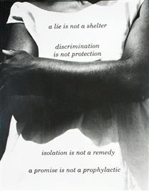 Untitled (A Lie is Not a Shelter) - Lorna Simpson