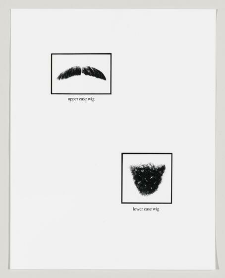 Untitled (Upper Case and Lower Case Wigs), 1994 - Lorna Simpson
