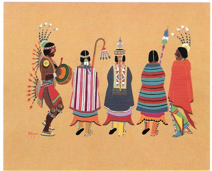 Squaw Dance, 1929 - Stephen Mopope