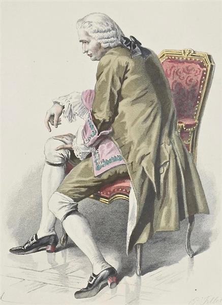Father Mélac, from ''The two friends'', 1876 - Émile Bayard