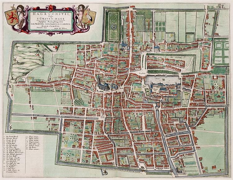 Map of The Hague, 1649 - Ян Блау