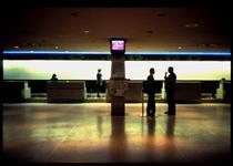 JFK (Greenish Lobby), from the series In the Place of the Public: Airport Series - Martha Rosler