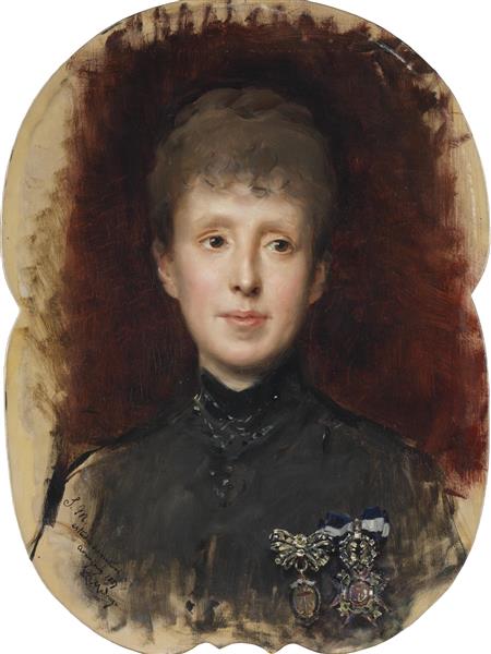 Queen Maria Cristina of Habsburg-Lorraine, 1887 - Raimundo de Madrazo