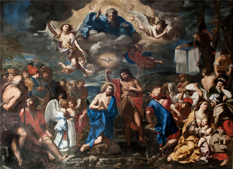 Хрещення Христове, 1658 - Elisabetta Sirani