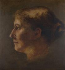 Small Head in Profile (Portrait of Mary Eliza Starbuck) - Elizabeth Coffin