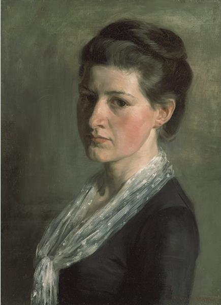 Study of a Head, c.1893 - Элизабет Коффин