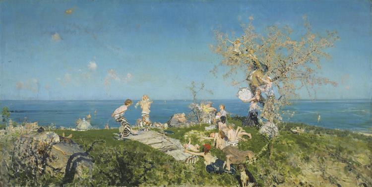 Springtime and Love, 1878 - Francesco Paolo Michetti