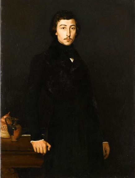 Portrait of Prosper Marilhat, 1835 - Теодор Шассерио