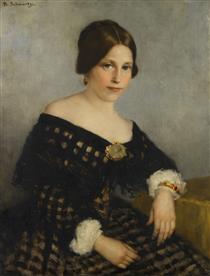 Portrait of Sophia Adriana De Bruijn - Thérèse Schwartze