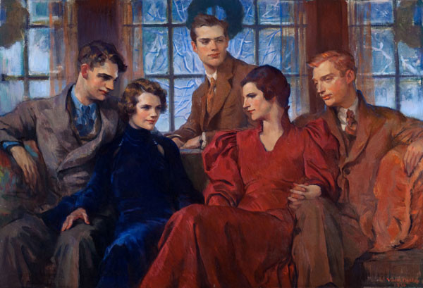 Family Group (The Bromley Family), 1936 - Violet Oakley