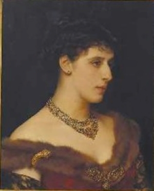 Portrait of the writer Aloisia Kirschner (Ossip schubin), 1881 - Karl