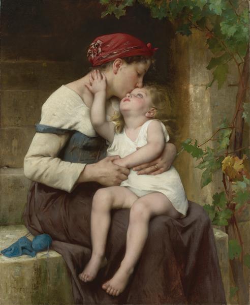 Mother with child, 1894 - Léon Bazile Perrault