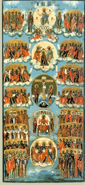 Icon of All Saints, c.1750 - Orthodox Icons