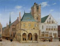 The Old Town Hall at Amsterdam - Пітер Санредам