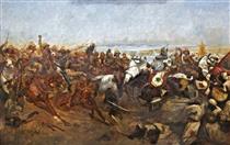 The Charge of the 21st Lancers at Omdurman - Richard Caton Woodville Jr.