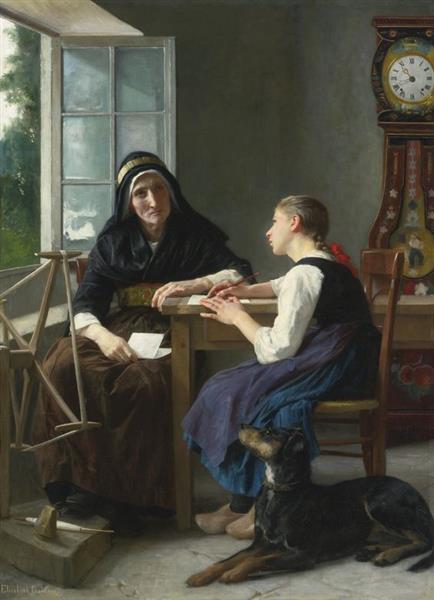 The Answer to The Grandson - Elizabeth Jane Gardner - WikiArt.org