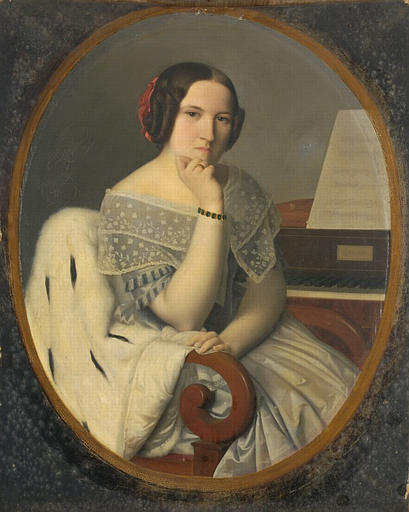 Portrait of Céphise Picou, Sister of the Artist, 1846 - Henri-Pierre Picou