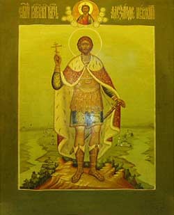 St. Prince Alexander Nevsky, c.1850 - Orthodox Icons
