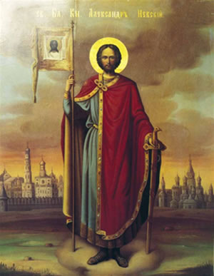 St. Prince Alexander Nevsky, 1889 - Orthodox Icons