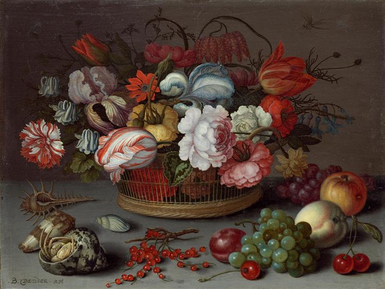 Basket of Flowers, c.1622 - Balthasar van der Ast