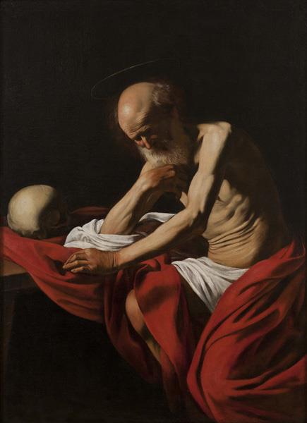 Saint Jerome in Meditation, c.1606 - Caravaggio