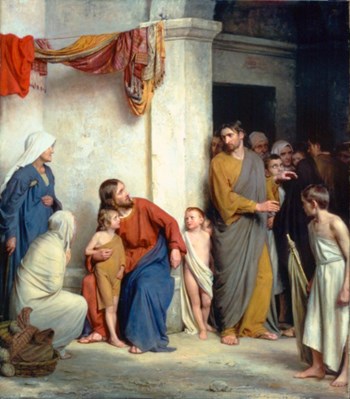 Christ with Children - Карл Блох