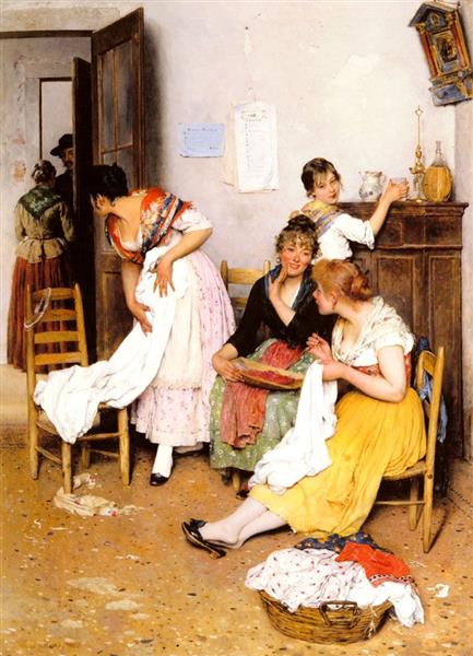 The New Suitor, 1888 - Eugene de Blaas