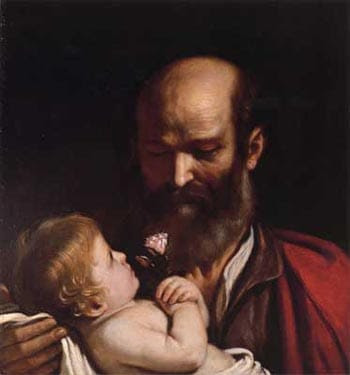 St Joseph with the Christ Child, 1633 - Le Guerchin