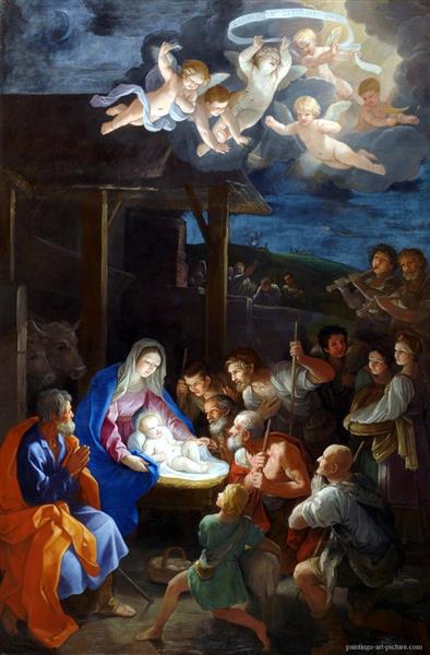 Adoration of the Shepherds, 1630 - 1642 - Гвидо Рени