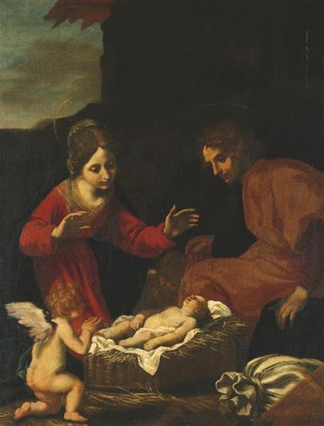 The Holy Family - Jacopo Vignali