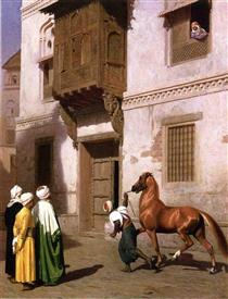 Horse Merchant in Cairo - 讓-里奧·傑洛姆