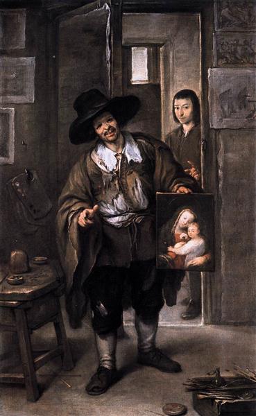 The Picture Merchant, c.1670 - José Antolínez