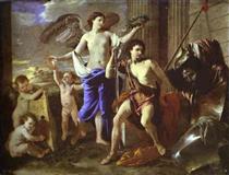 David's triumph - Nicolas Poussin