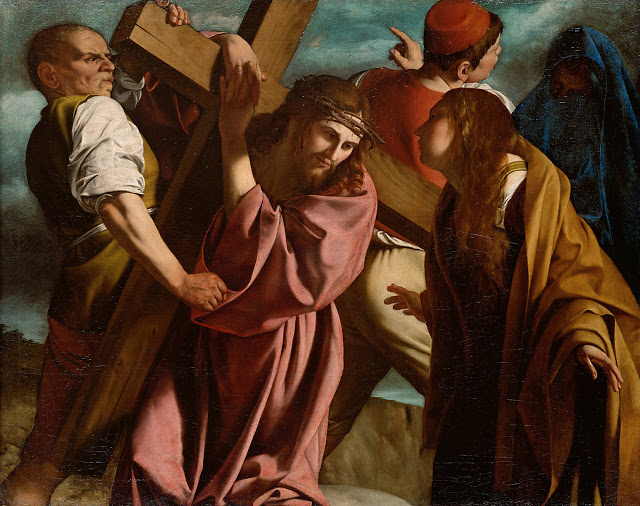 Christ Carrying The Cross Orazio Gentileschi Wikiart Org
