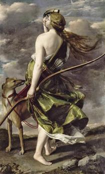 Diana the Huntress - Orazio Gentileschi