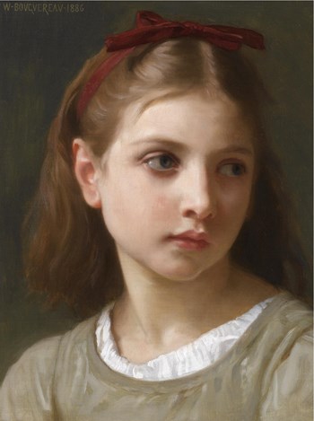 A Little Girl, 1886 - Вильям Адольф Бугро