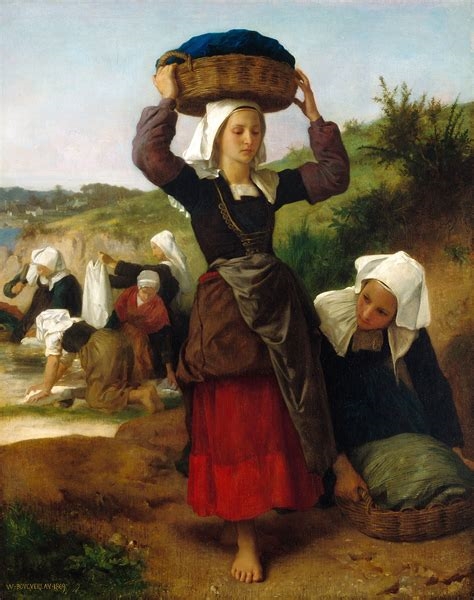 Washerwomen of Fouesnant, 1869 - Вильям Адольф Бугро