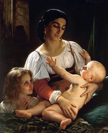 The Awakening, 1865 - William-Adolphe Bouguereau