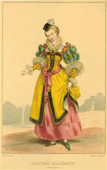 16th century German costume - Achille Devéria