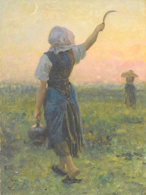 End of work, c.1886 - Жюль Бретон