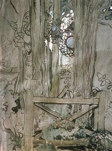 Cypress Sepulchre (Meudon), 1898 - Maria Yakunchikova