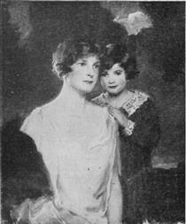 Portrait Baroness Aline Ringhoffer, née Seybel, with her son Wenzel - John Quincy Adams