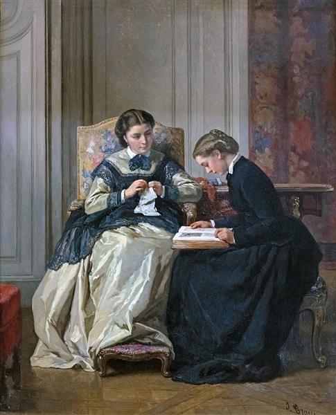 The work, c.1875 - Jules Trayer