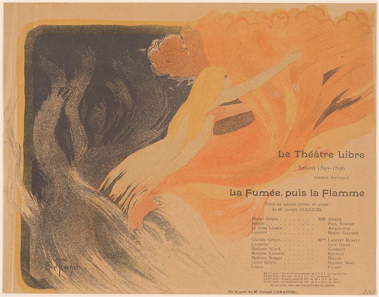 ''The Smoke, then the Flame'', at the Théâtre Libre, 24 October 1895, 1895 - Луи Абель-Трюше