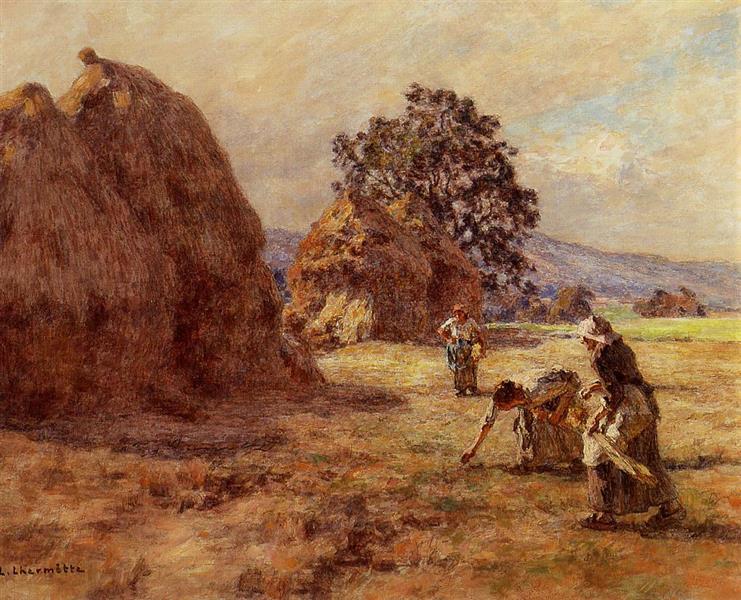 Harvest scene with gleaners, 1922 - Леон Лермитт