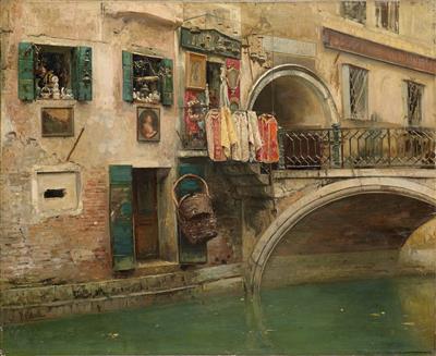 Canal in Venice - Винченцо Каприле