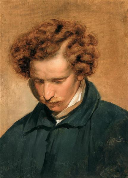 Portrait of Eduard Julius Friedrich Bendemann, 1837 - Фрідріх фон Амерлінг