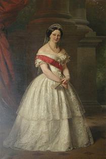 Marie Alexandrina of Saxe-Altenburg, Queen of Hanover (1818-1907) - Karl Ferdinand Sohn