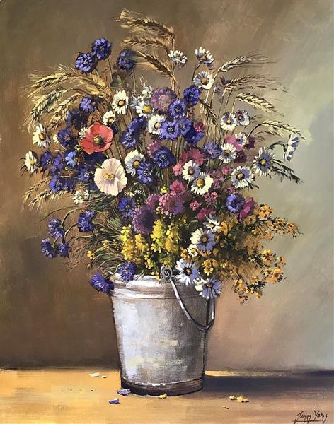 Flowers in a Pail - James Yates